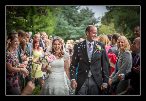 Wedding at St Clement's Church, Sandwich