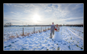 Winter wedding at Lympne Castle